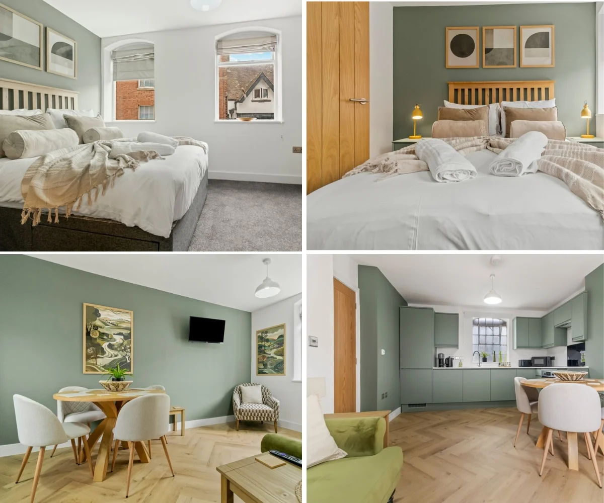 luxury serviced accommodation in wacestershire houses with perry tree and perry city centre.