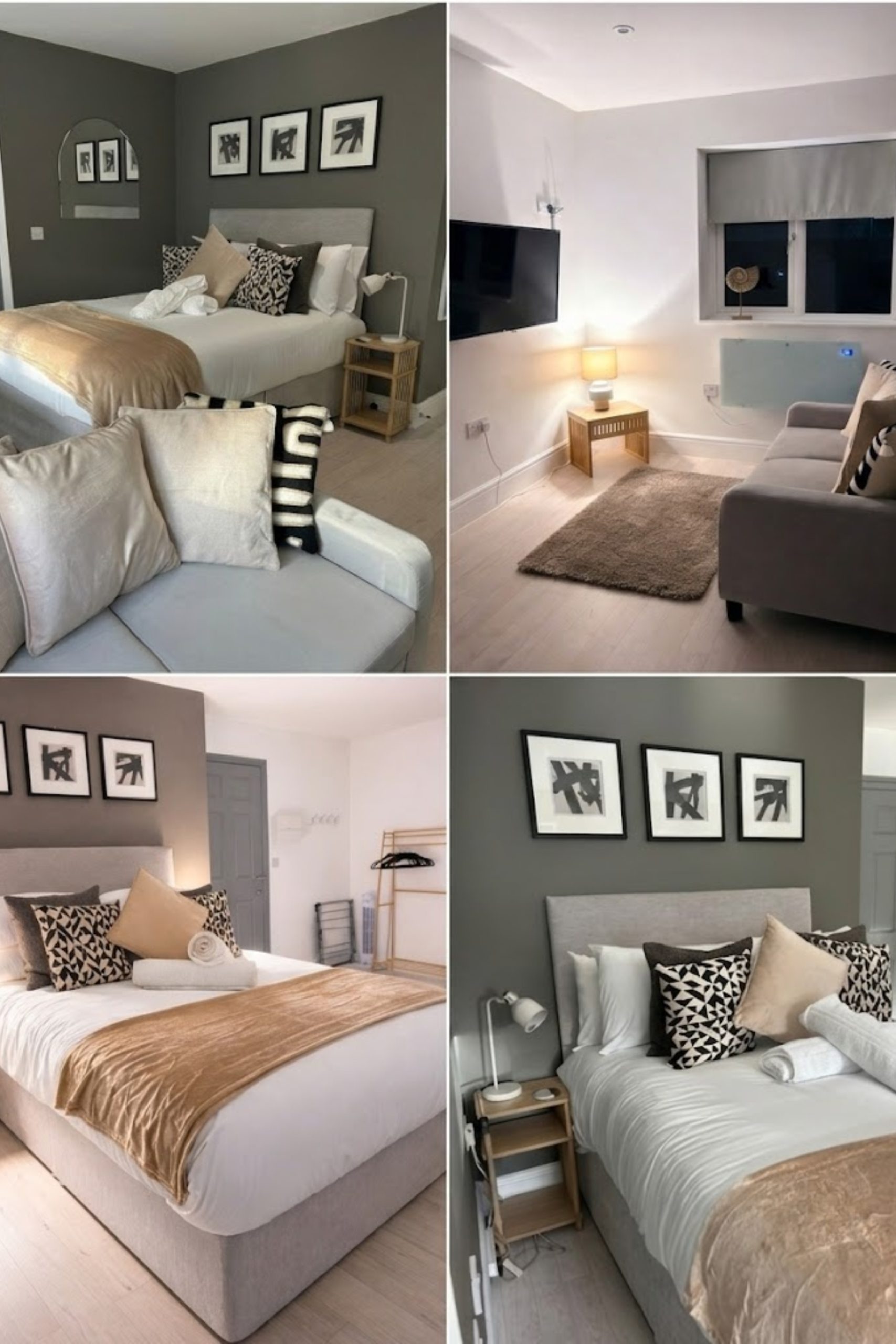 Short Term Rental Studio Flats in Hereford Studio 1 with modern open plan living on Eign Street